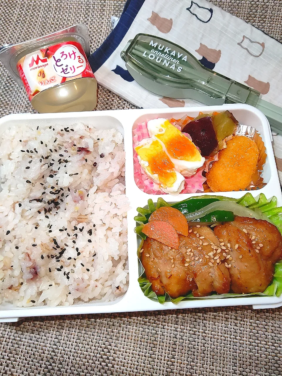 Snapdishの料理写真:中学生弁当 2022/11/25(金)|どかどかさん