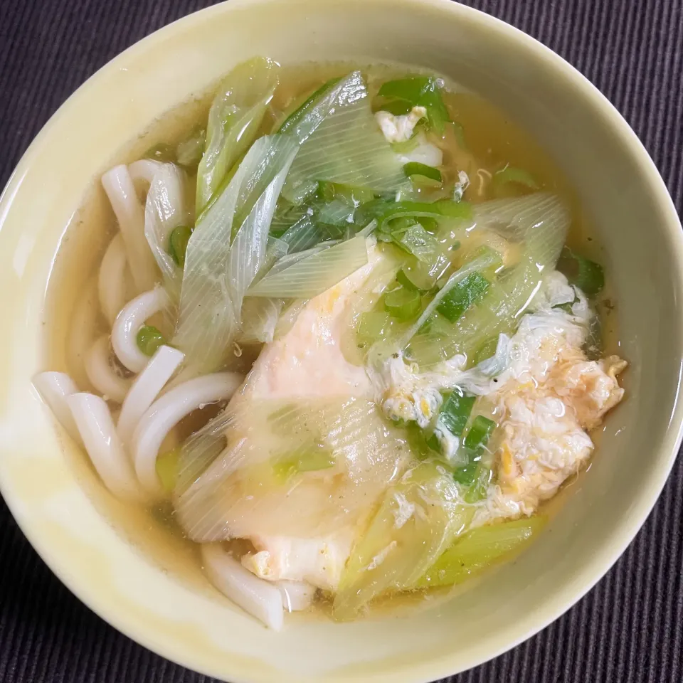 長ねぎと卵のうどん|kuniさん