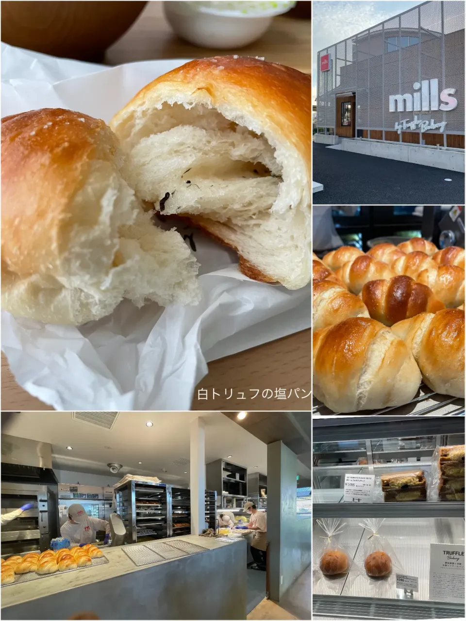 Snapdishの料理写真:白トリュフの塩パン                                  mills by TruffleBAKERY|yucca@さん