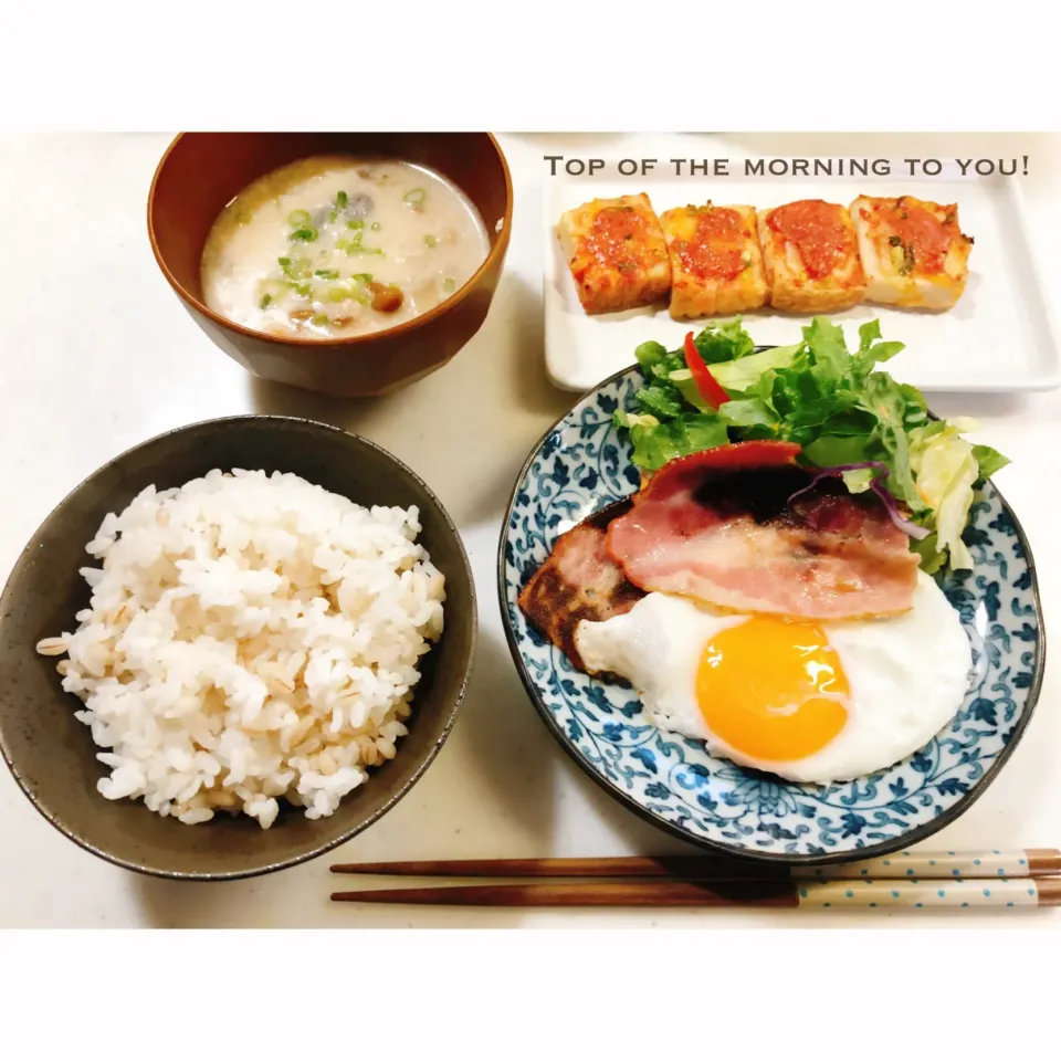 Snapdishの料理写真:本日の朝ごはん。|aki_puさん