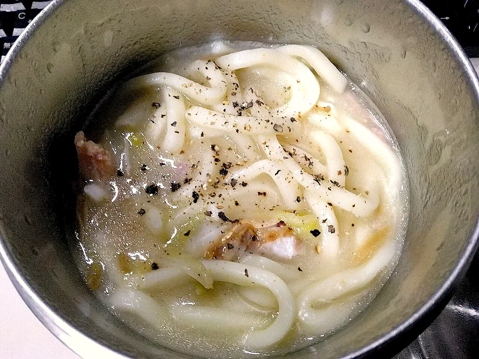 Snapdishの料理写真:鮭のクリームシチューうどん|darkbaronさん