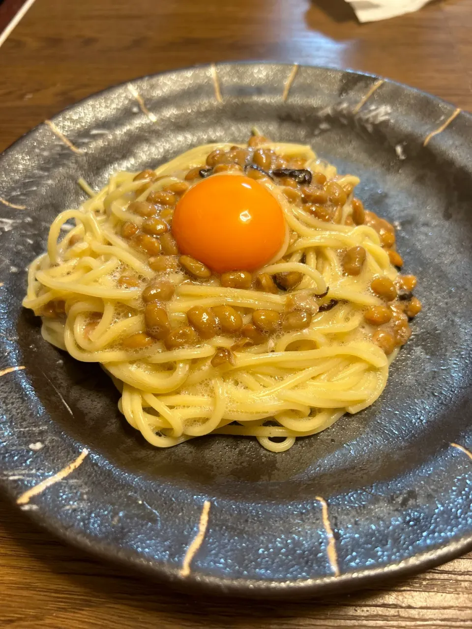 Snapdishの料理写真:なっとろパスタ|futuregirlさん