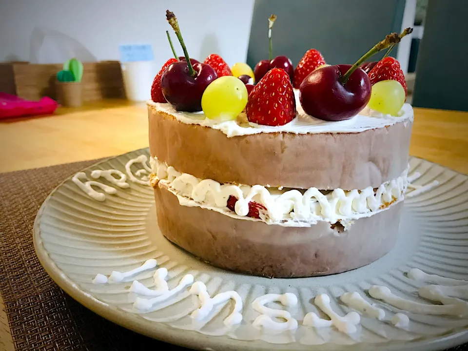 Snapdishの料理写真:birthdayケーキ🎂|みはむさん