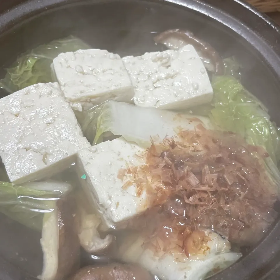 変わり映えしませんが、美味しい豆腐で湯豆腐|kazzz3さん