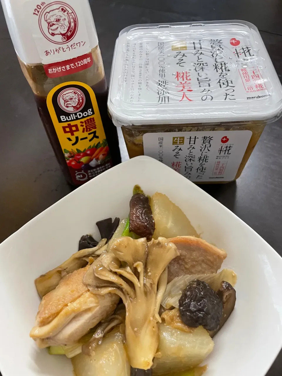 Snapdishの料理写真:焼き　とり肉大根|mikkoroさん