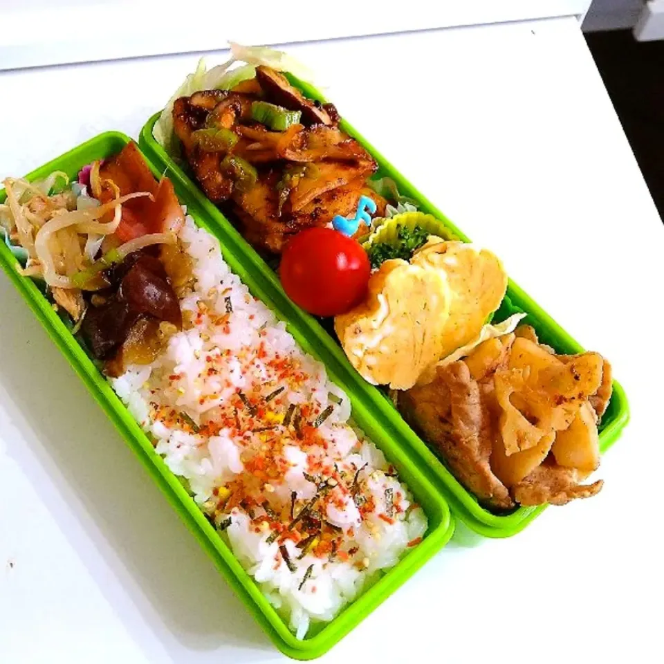 うどんスープで蓮根と豚こまの和風ソテー弁当|Reikoさん