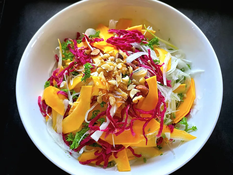 切り干し紅芯大根入りカラフルサラダ🥗|ひだまり農園さん