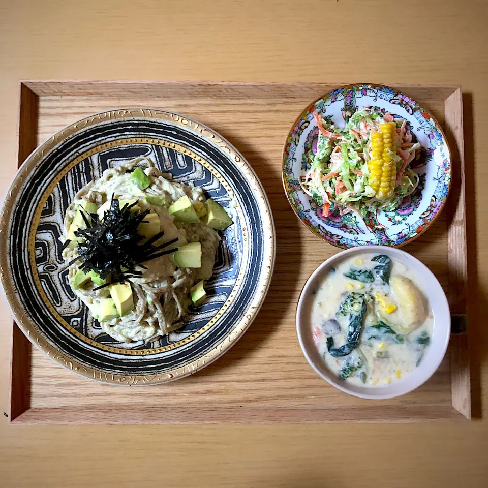 #vegan 
アボカドクリームパスタ|makiko_aさん