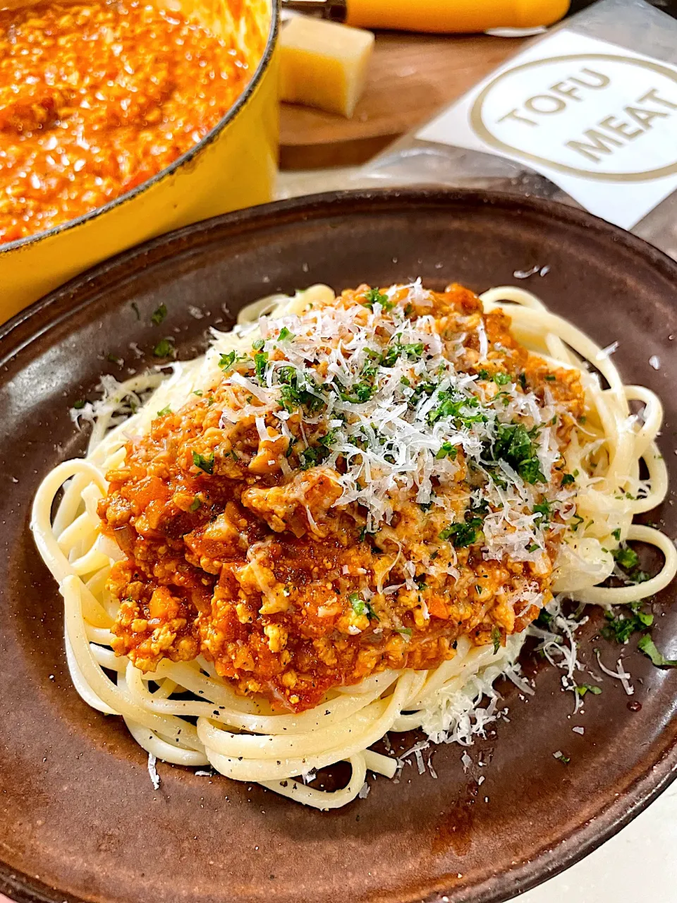 TOFU MEATのラグーソースパスタ🍝|isakoさん