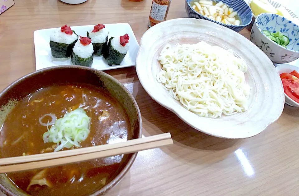 Snapdishの料理写真:つけカレーうどん。|よっしーさん