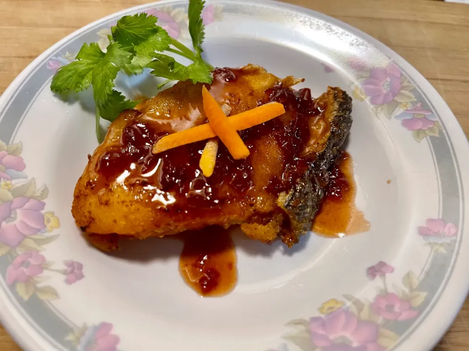 Chilean sea bass with red wine sauce|Ami Haさん