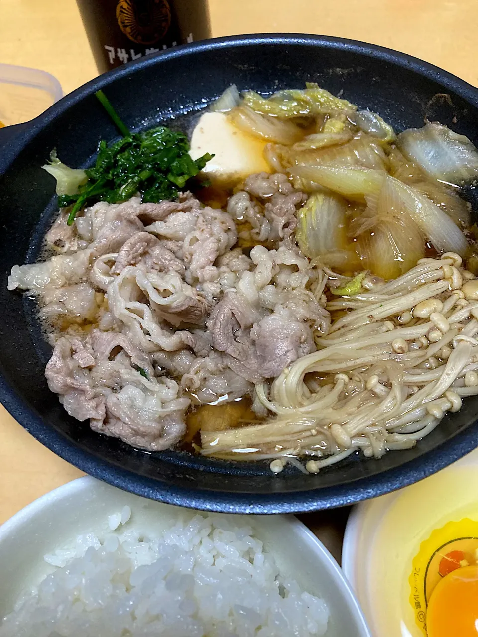 単身赴任中の男飯(すき焼き)|おおもりの星さん