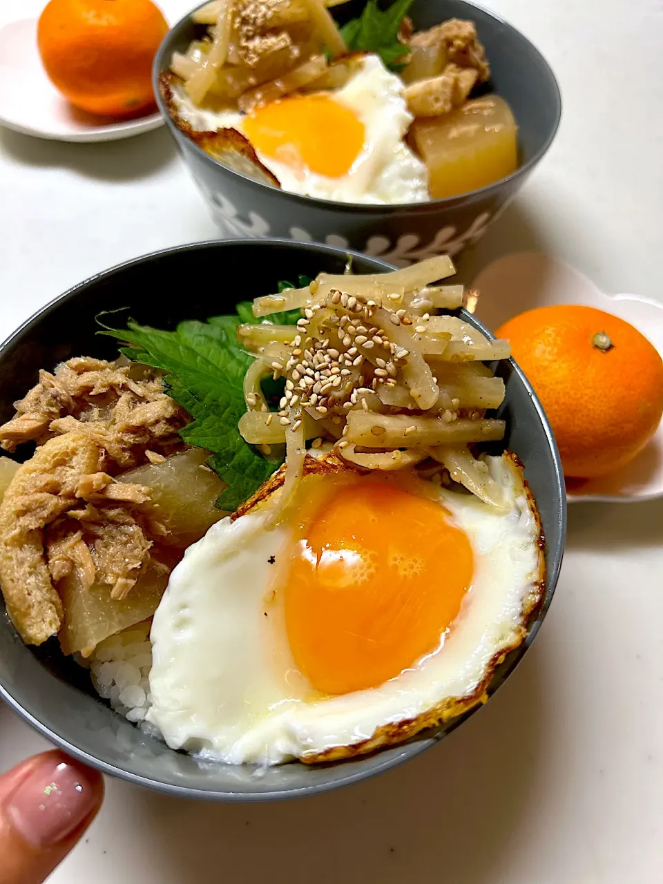 大根皮きんぴら、大根とツナの煮物丼|ＭＡＲＵＥ家の食卓さん