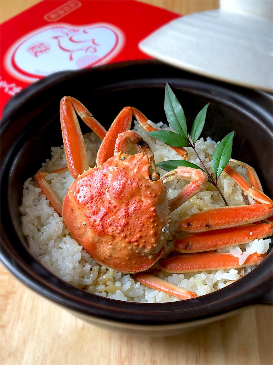 セコガニでかに飯🦀土鍋ご飯