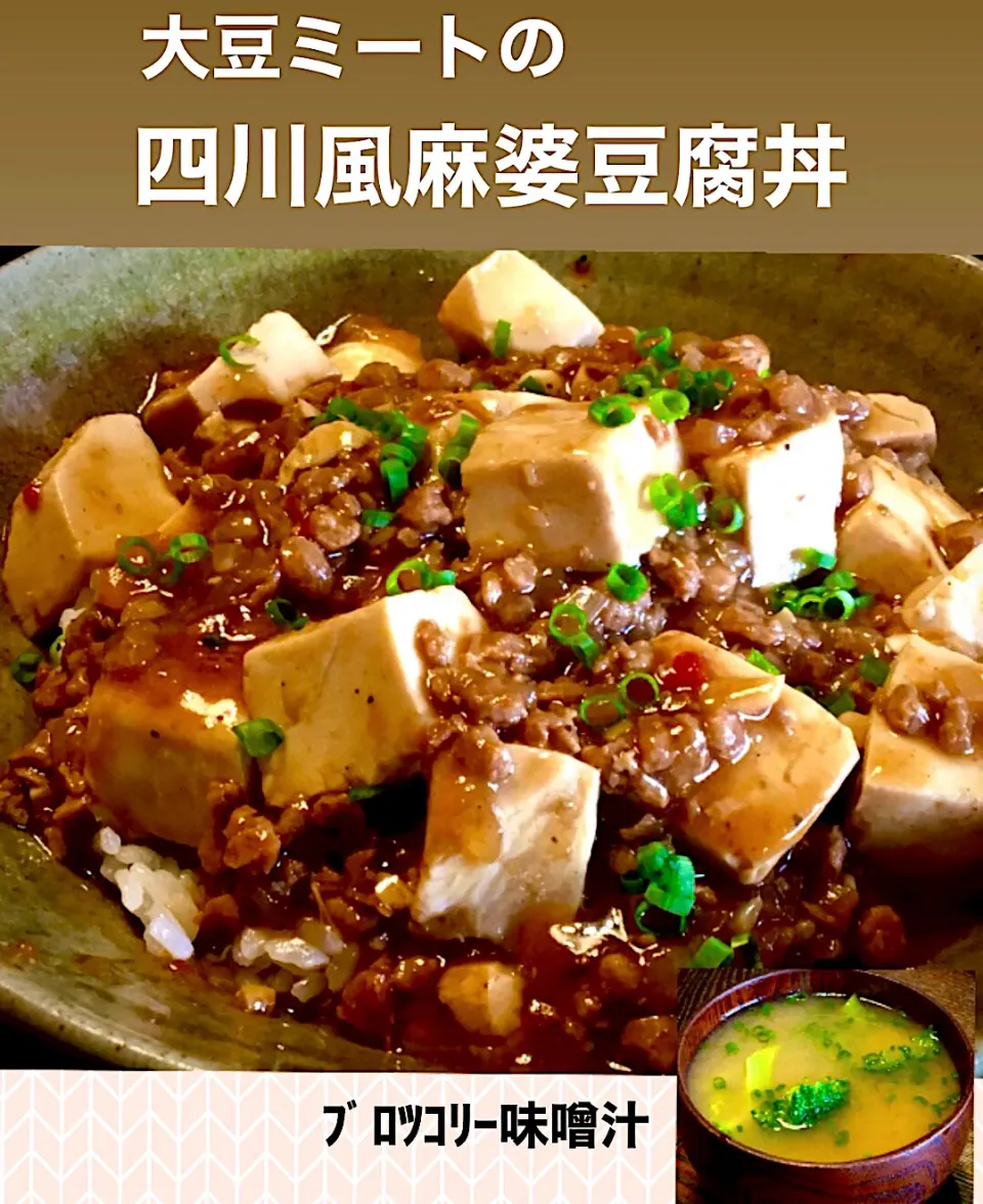 Snapdishの料理写真:残り物ランチ「麻婆豆腐丼」|mottomoさん