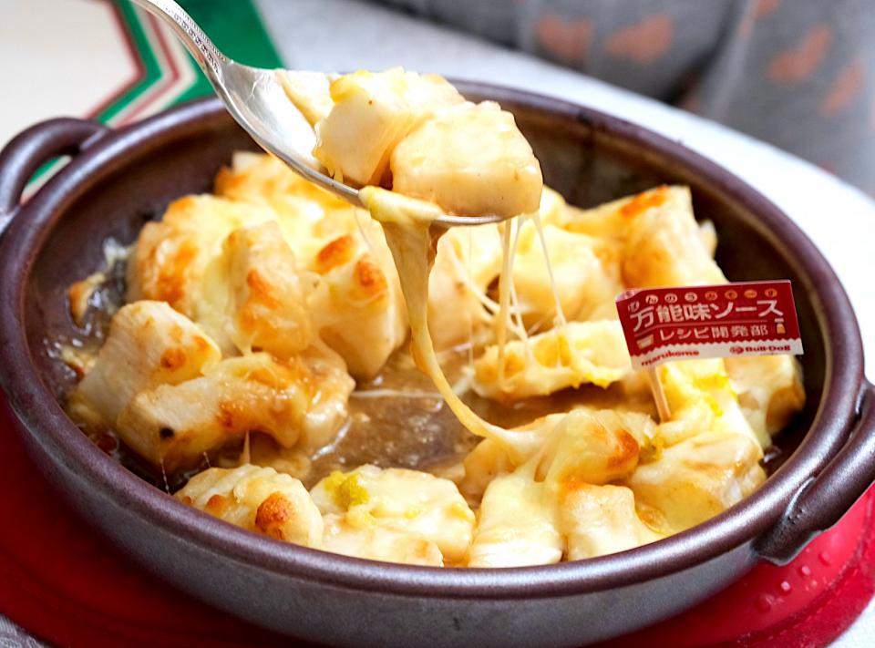 長芋の万能味ソース炒め　チーズ焼き