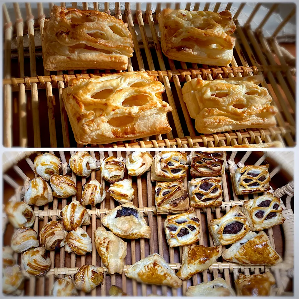 ポテトアップルパイ🍠🍎&三角チョコパイ&あんこパイ&スィートポテトクロワッサン🥐風|ももさん