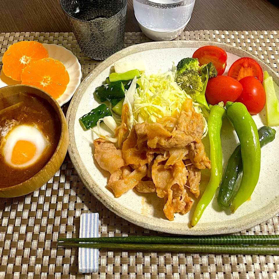 11/30晩ご飯：ポークチャップ|ななみんさん