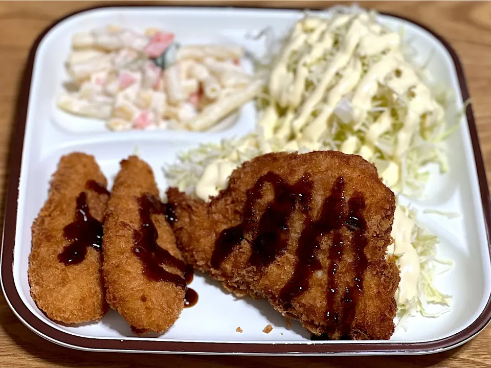 ☆チーズささみフライ ☆チキンカツ ☆マカロニサラダ ☆サラダ|まぁたんさん