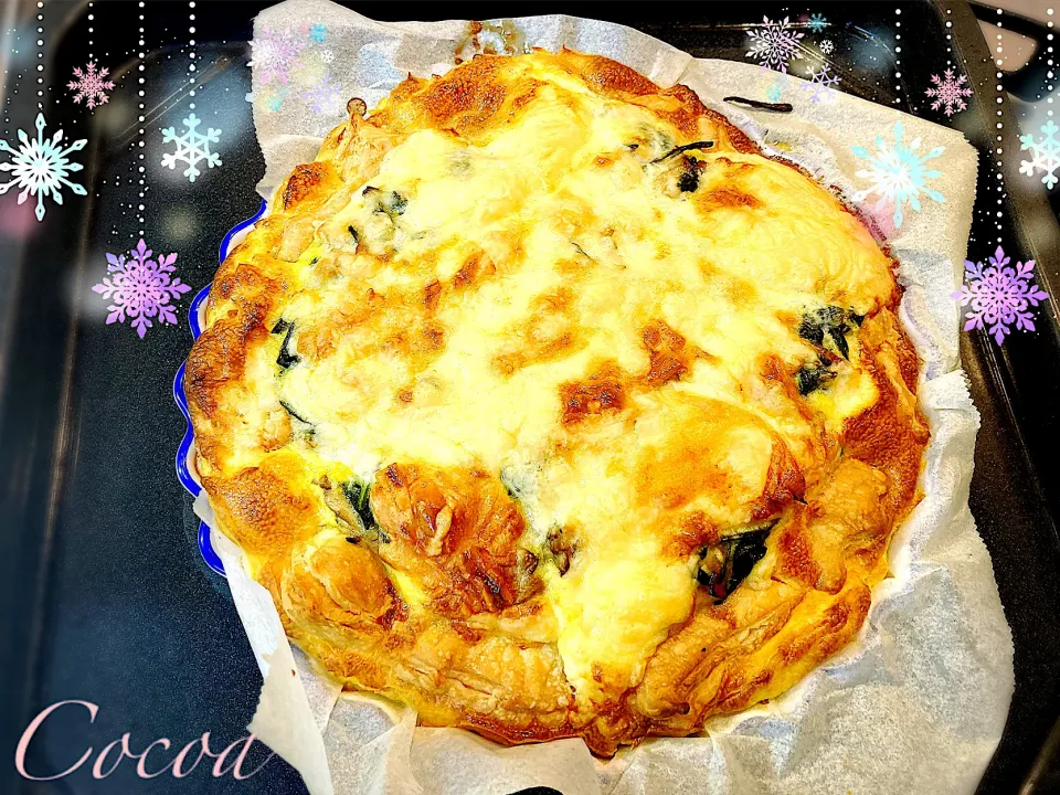 Quiche ほうれん草と舞茸のキッシュ|cocoaさん