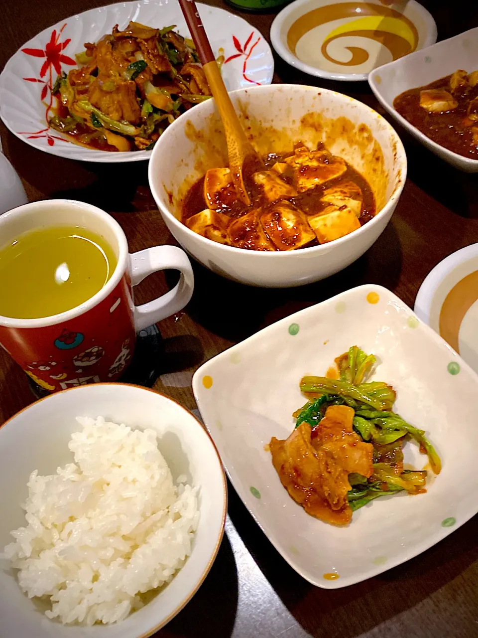 麻婆豆腐　回鍋肉　お茶|ch＊K*∀o(^^*)♪さん