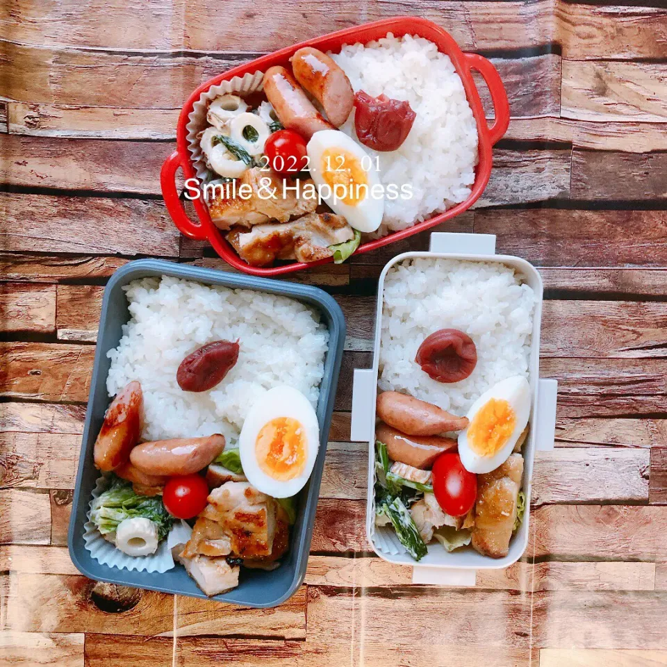 3人弁当😆|Rie Naganoさん