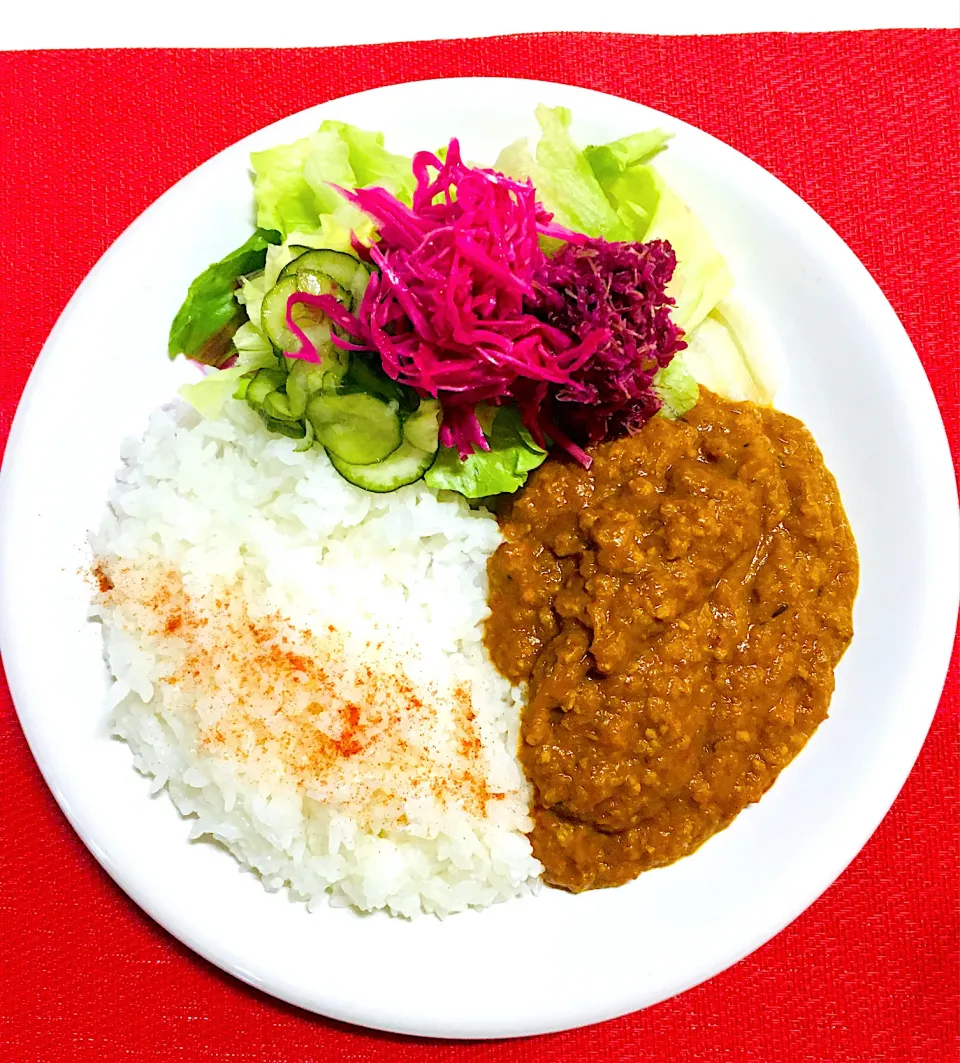 Snapdishの料理写真:ヘルシーキーマカレー食べました^_^最幸です💖|HAMI69さん