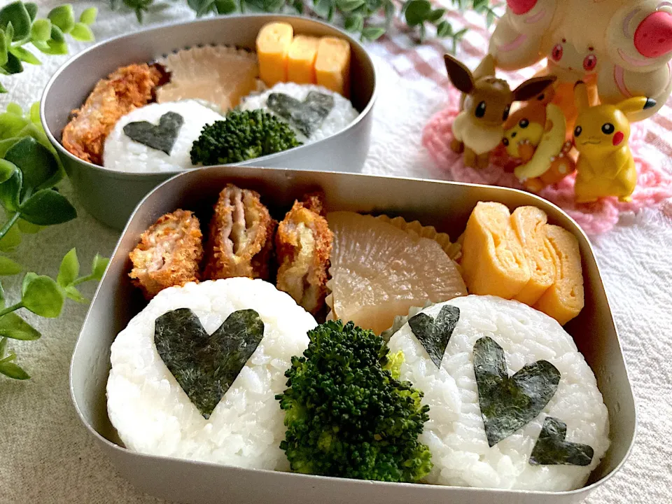 Snapdishの料理写真:＊ちびたんとべびたんの幼稚園お弁当＊|＊抹茶＊さん