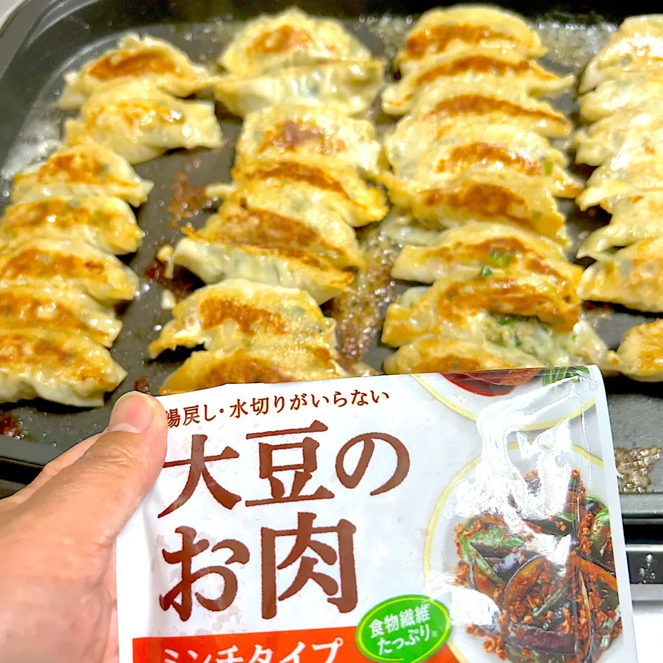 大豆のお肉でヘルシー餃子|ぷーはるひゅうさん