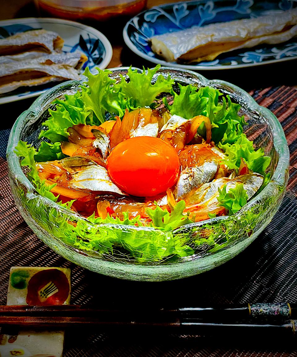 KAORIちゃんの料理『太刀魚のユッケ風』✨✨✨コチュジャンで本格的に！😄