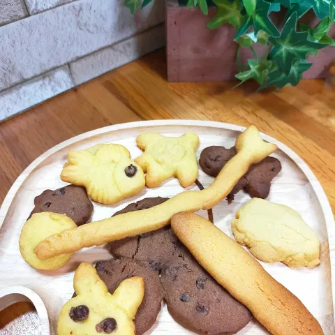 「チョコチップクッキー生地」を使ってみたSnapdishの料理・レシピ写真:3歳の姪っ子と🍪