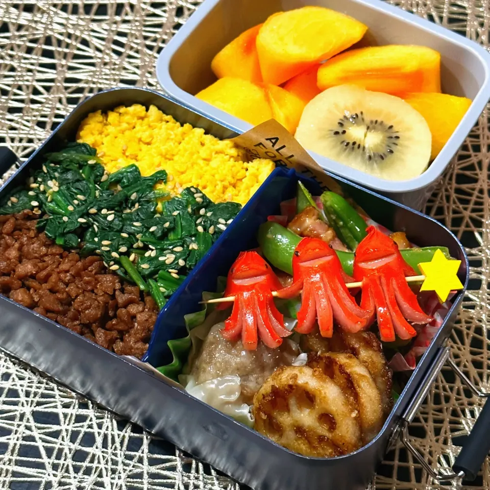 三色丼弁当|のりさん