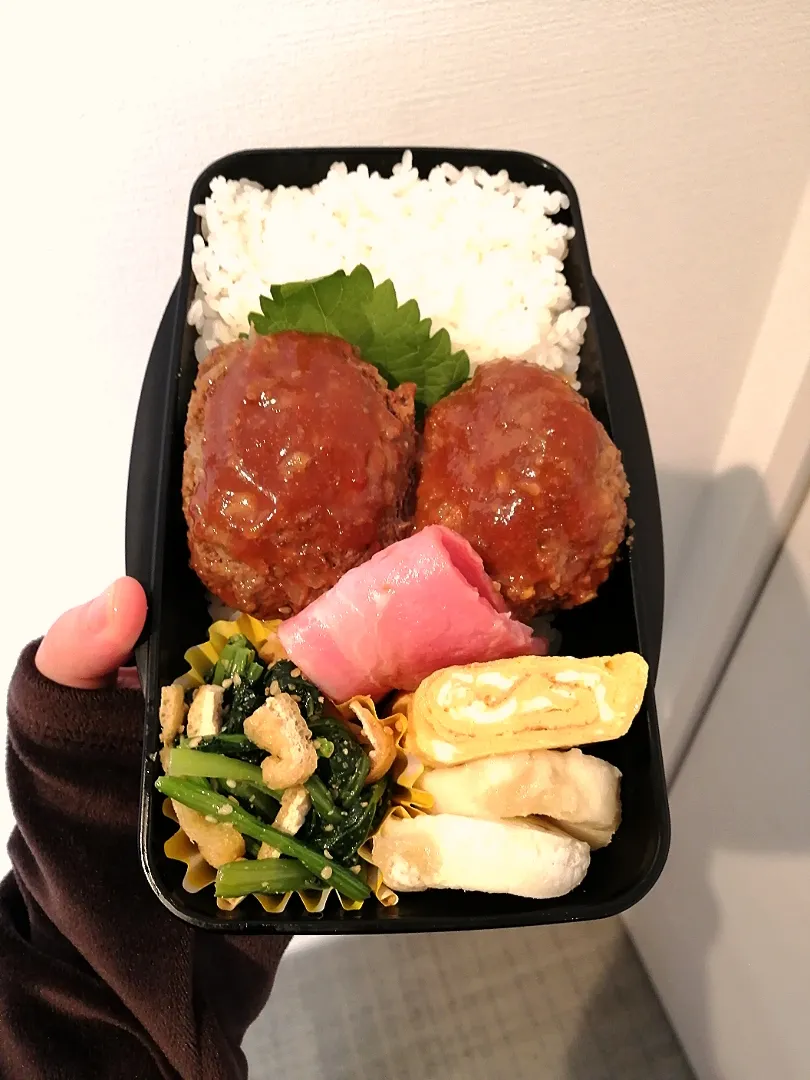 Snapdishの料理写真:ハンバーグ弁当|きゅーさん