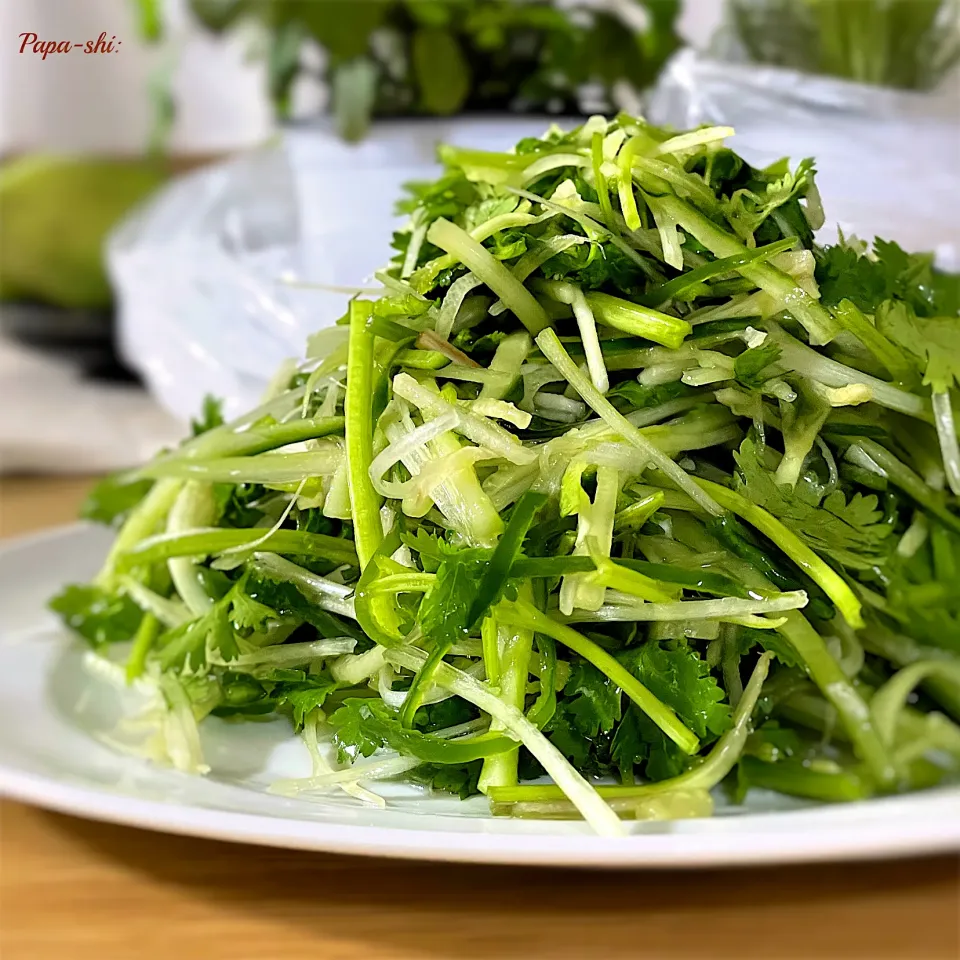 タヌキさんの料理 老虎菜(古典中国料理)  再び👍🏻|パパ氏さん