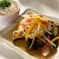 12/4昼ご飯　鯖の南蛮漬け🐟|ミッキさん