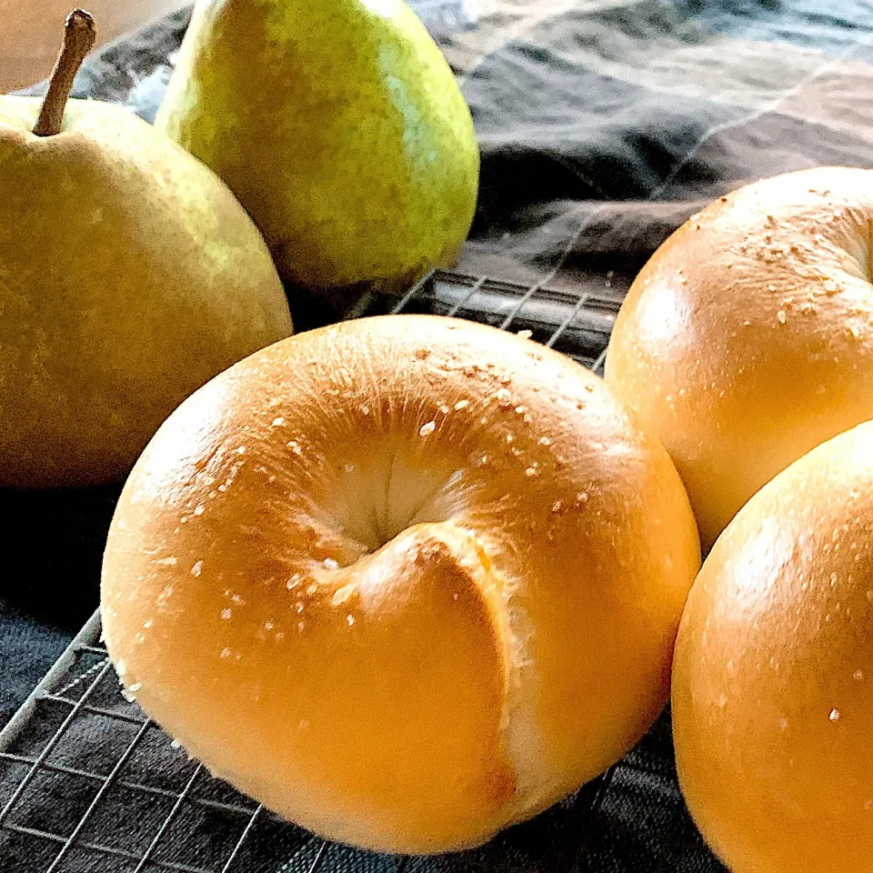 Snapdishの料理写真:🥯塩バターベーグル🥯|ユッキーさん