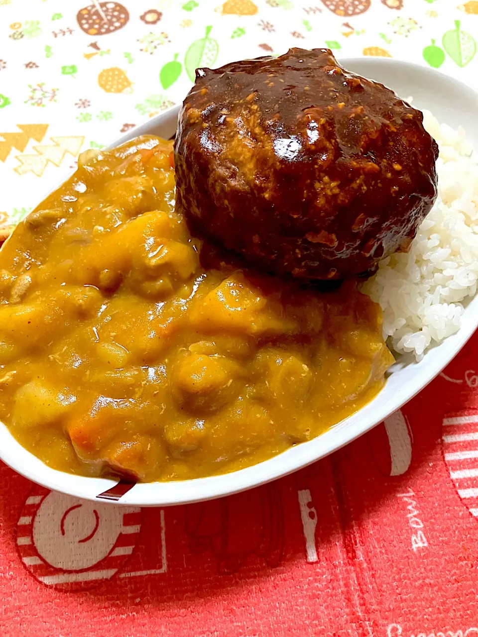 バターチキンカレーチーズIN ハンバーグ|KAORUNSHEEPさん