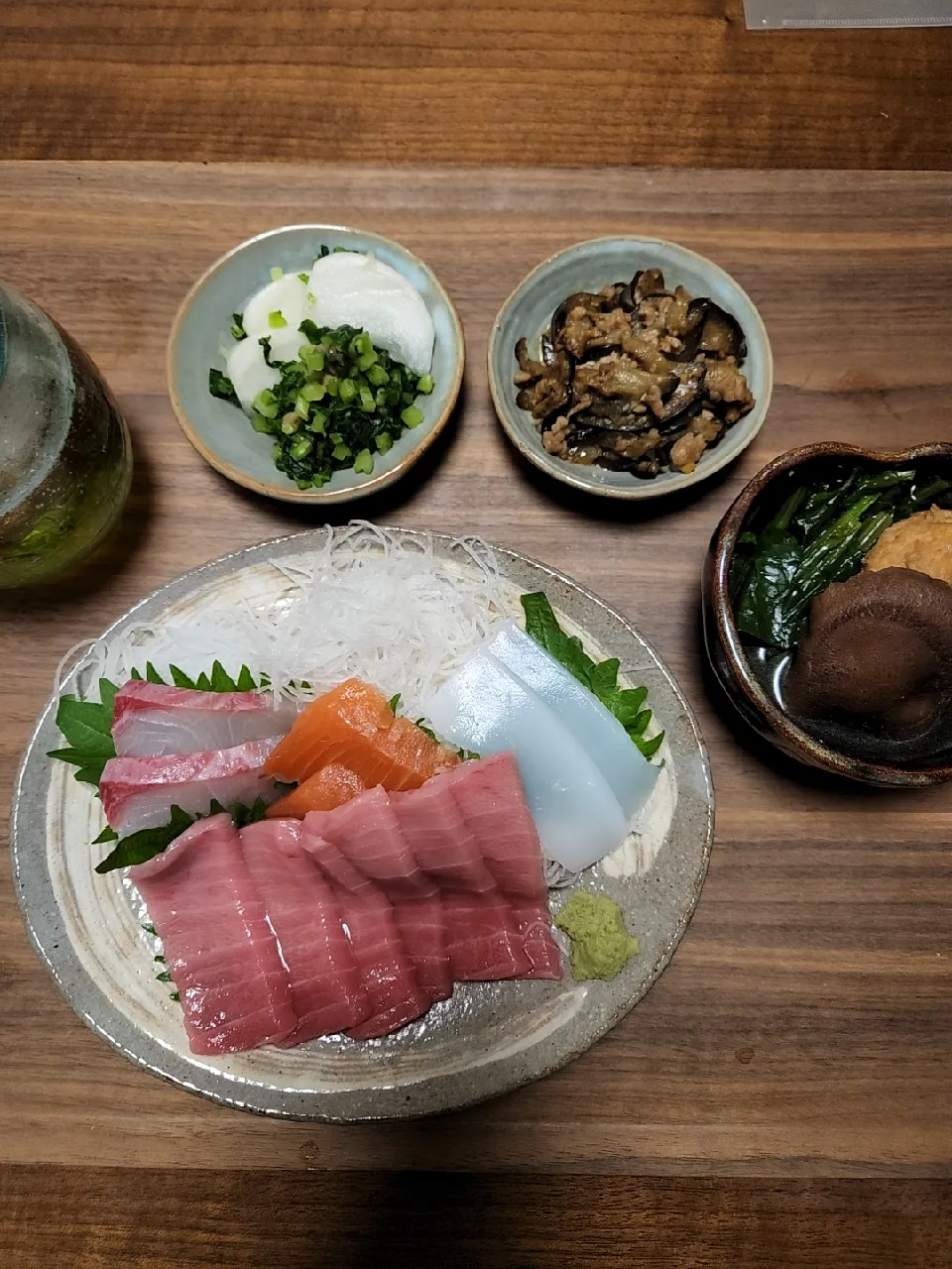 20221204
お刺身
がんもどきの煮物
茄子の味噌炒め
蕪の梅和え|noccoさん