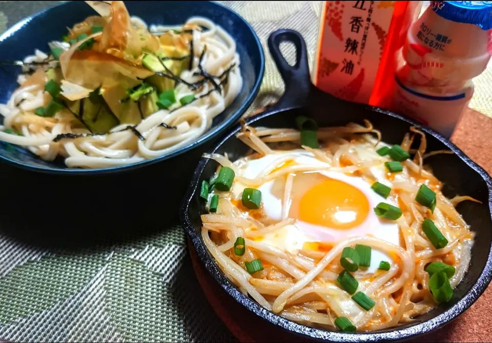 和風アボカドうどん
旨辛もやしの巣籠り|マギーさん