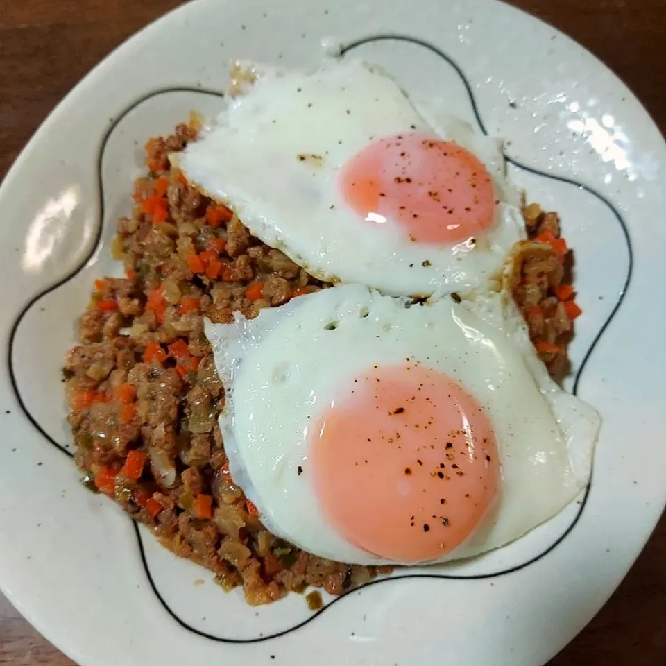 大豆ミートの簡単ガパオライス　朝御飯|あかね空さん