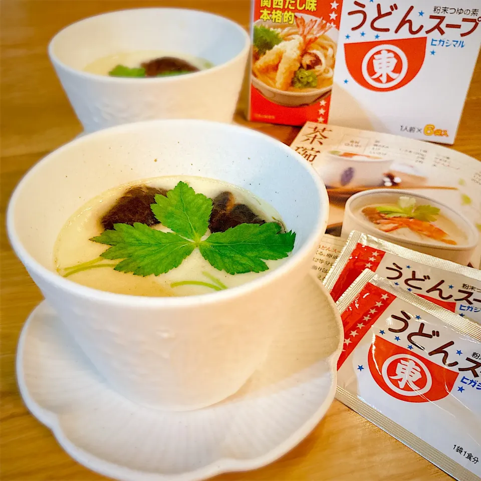 Snapdishの料理写真:"うどんスープ"で茶碗蒸し|みずほさん