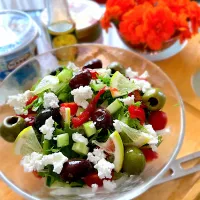 カッテージチーズ&オリーブの色んなサラダ🥗