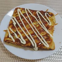 Snapdishの料理写真:卵焼き器でキャベツ焼（しらす入り）|かきぴーさん