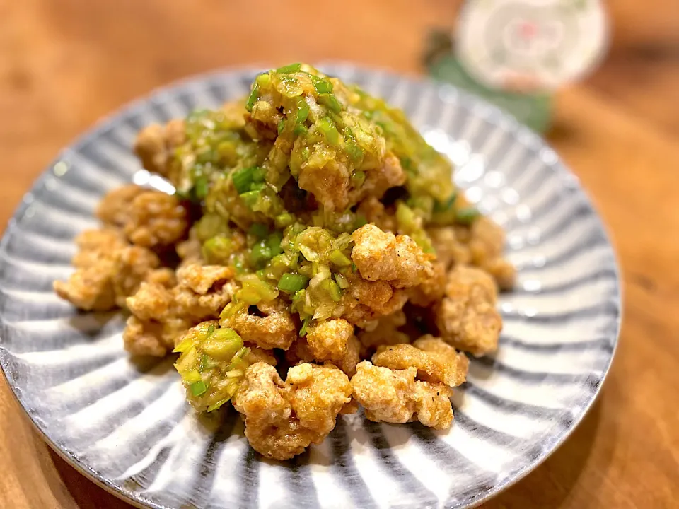 Snapdishの料理写真:大豆ミートの油淋鶏風☺︎|まめすけ。さん