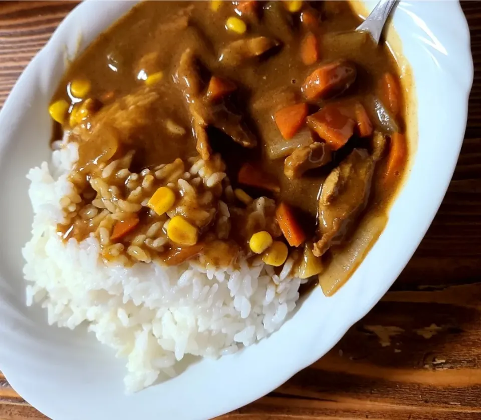 大豆ミートでお肉なしカレー|みかとぅーさん