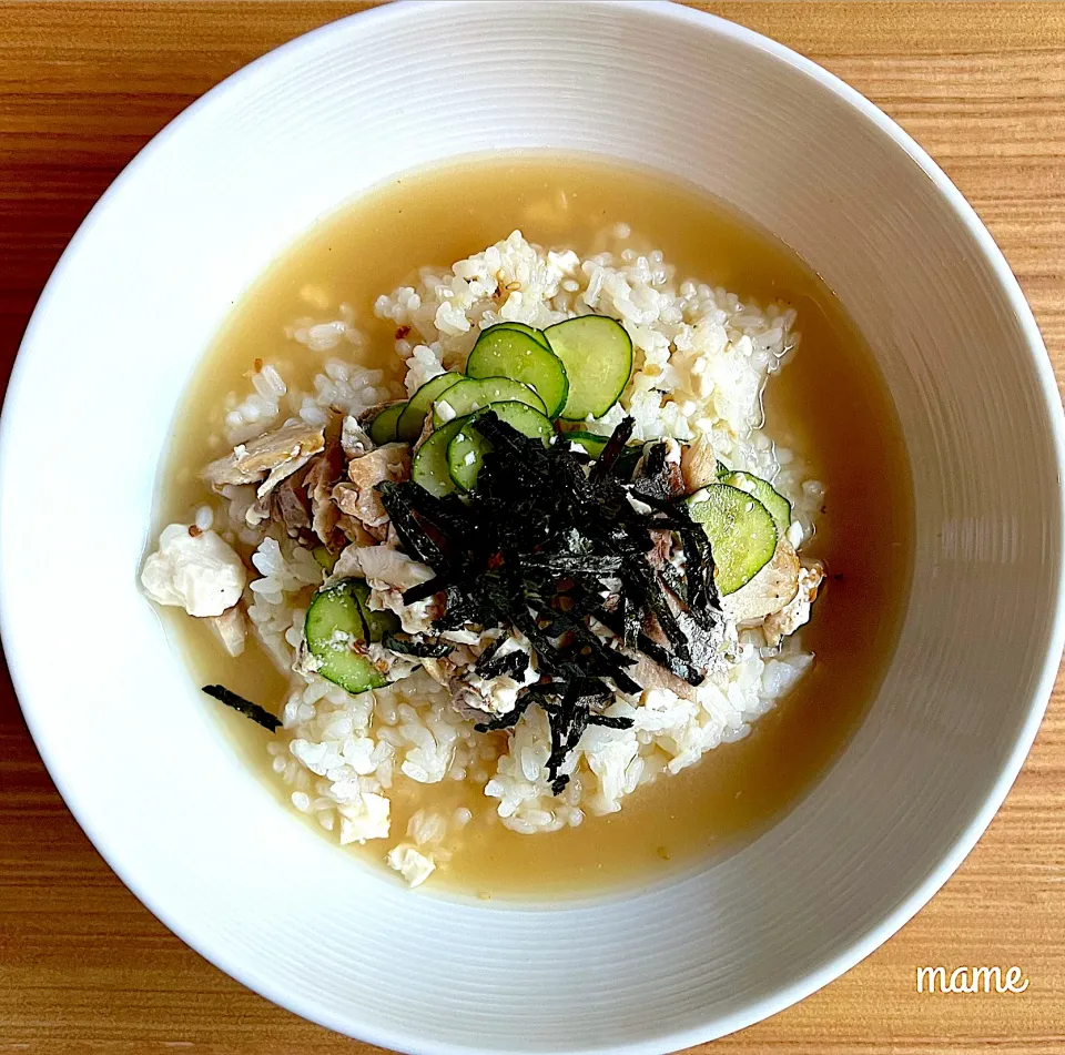 十六穀米とお魚のピリ辛味噌茶漬け|mameさん