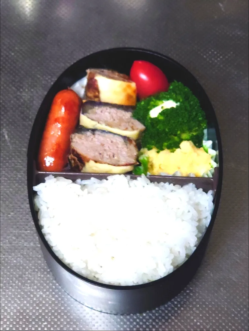 茄子の肉詰めチーズ弁当|黒川克博さん