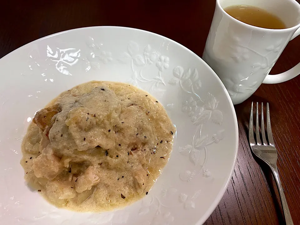 Snapdishの料理写真:鶏肉のレモンクリーム|あづきさん