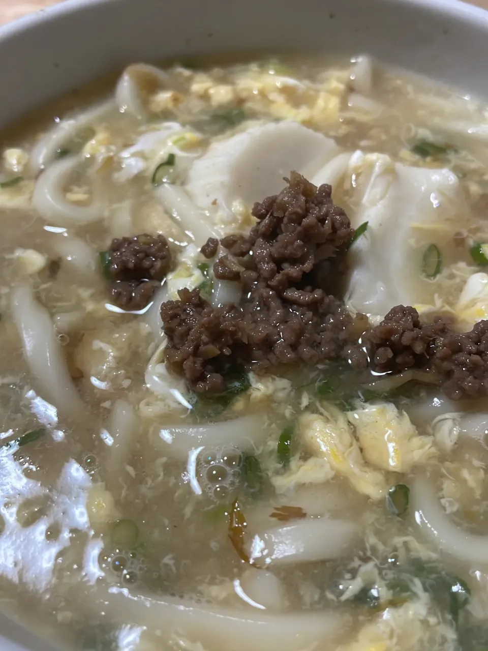 あんかけ玉子とじ肉そぼろうどん|れもんさん