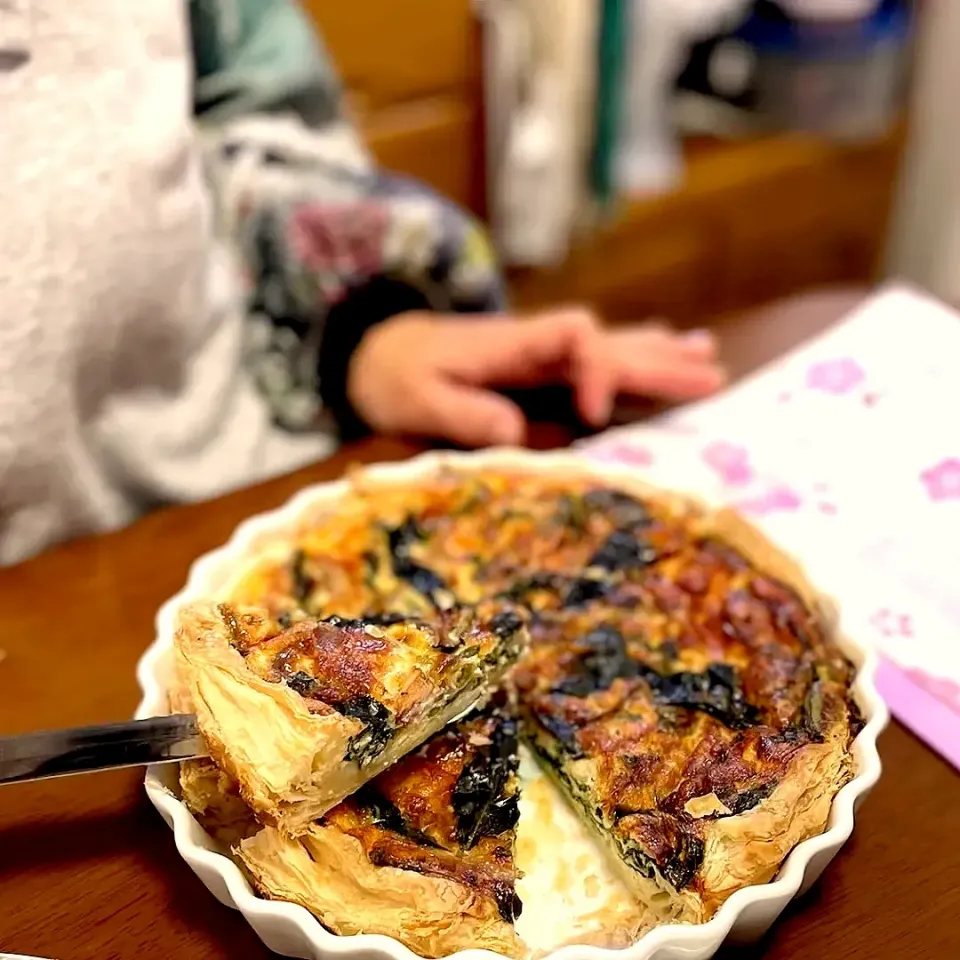 豆乳de藍入りキッシュ🥧|mihoさん